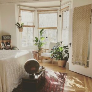 a room with a window