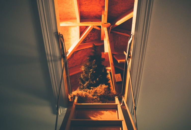 Attic in a home